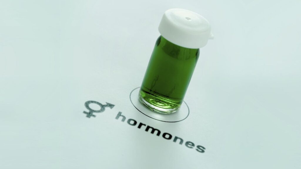 Hormone test lab vial